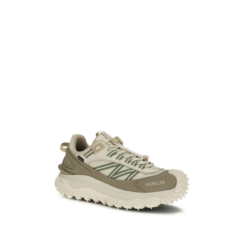 Moncler Beige Polyamide Athletic Sneakers | Regal Royce