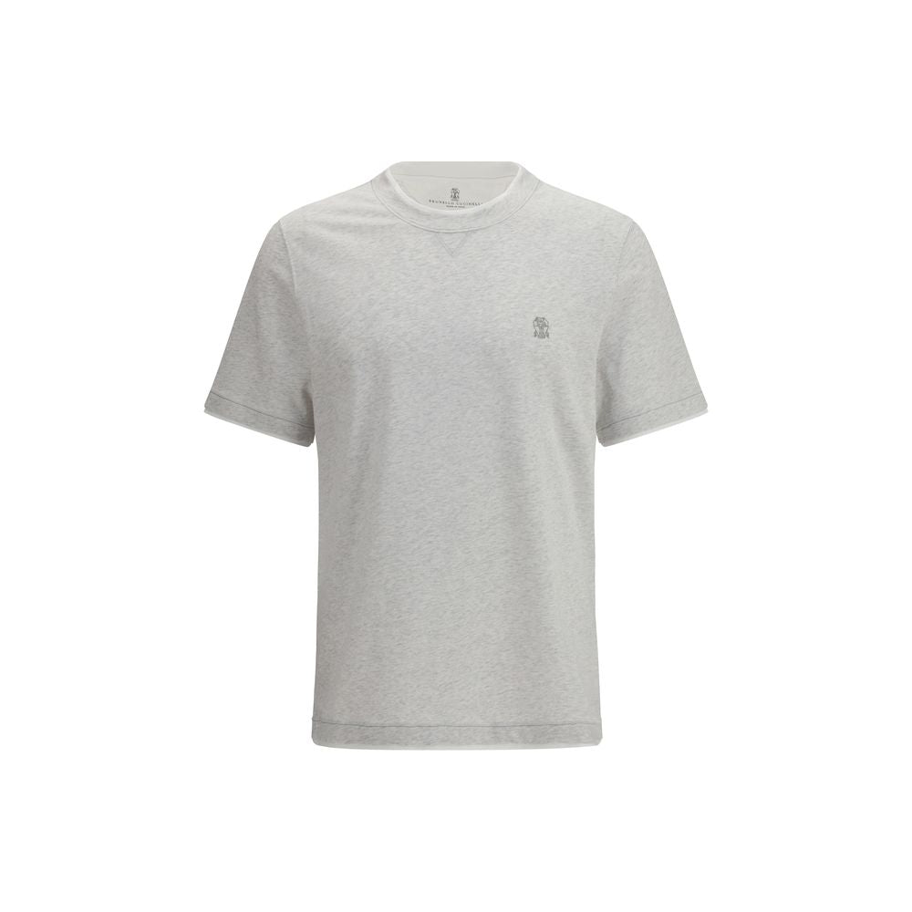 Brunello Cucinelli Gray Cotton T-Shirt | Regal Royce