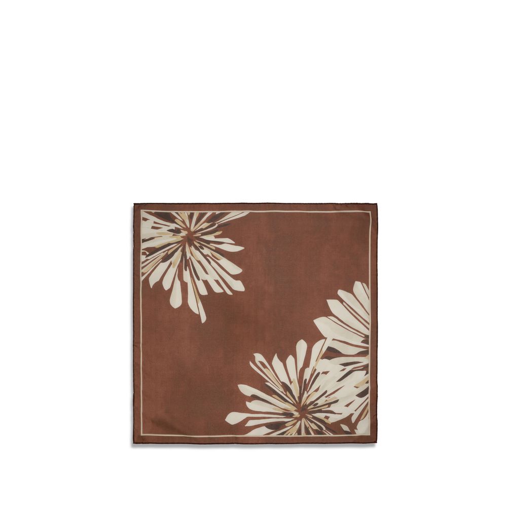 Brunello Cucinelli Bordeaux Silk Scarf | Regal Royce