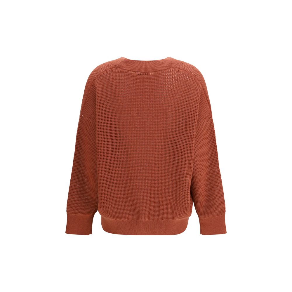 Brunello Cucinelli Orange Cashmere Cardigan | Regal Royce