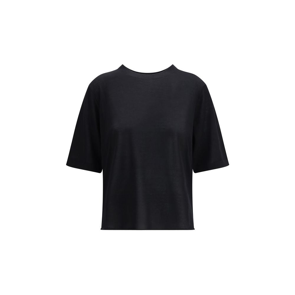 Loulou De Saison Black Cashmere T-Shirt | Regal Royce