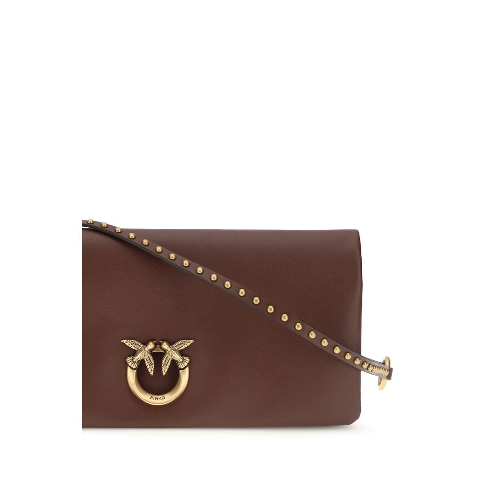 PINKO Bordeaux Calf Leather Bos Taurus Clutch Bag | Regal Royce