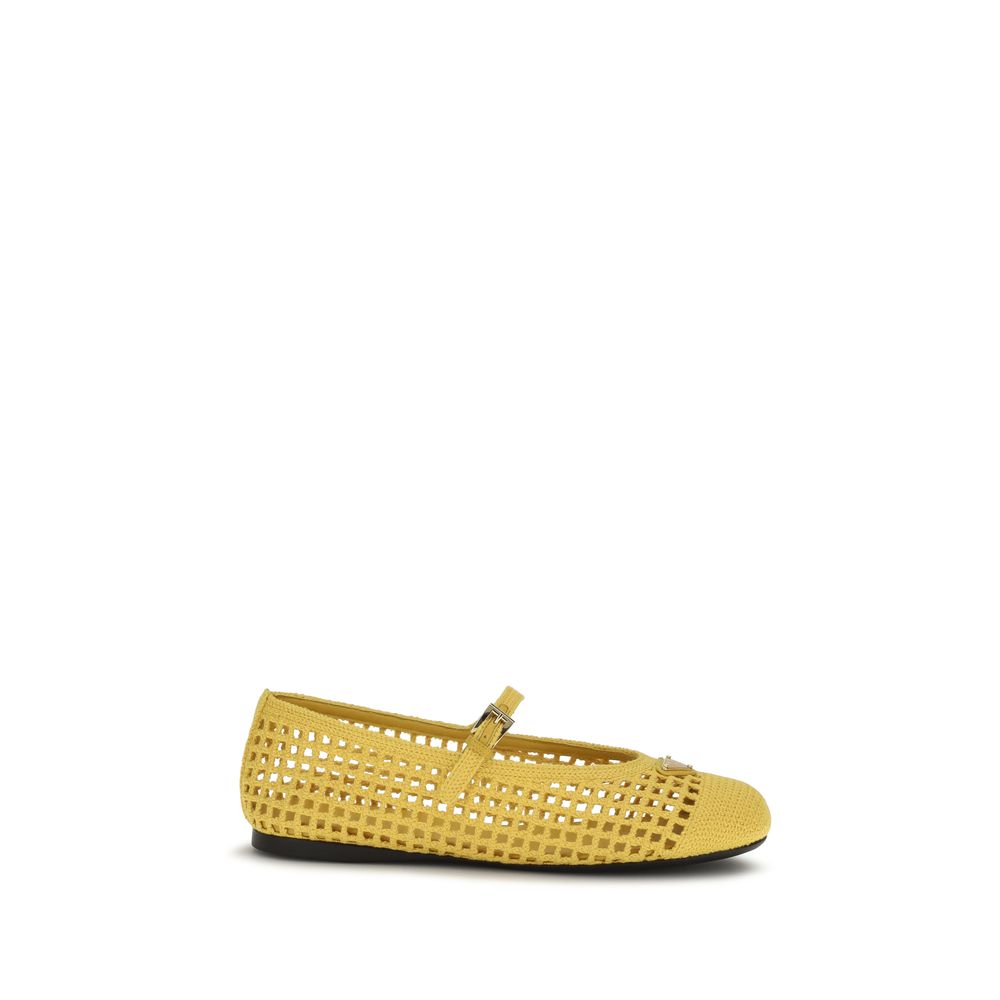 Prada Bicolor Cotton Ballet Flats | Regal Royce