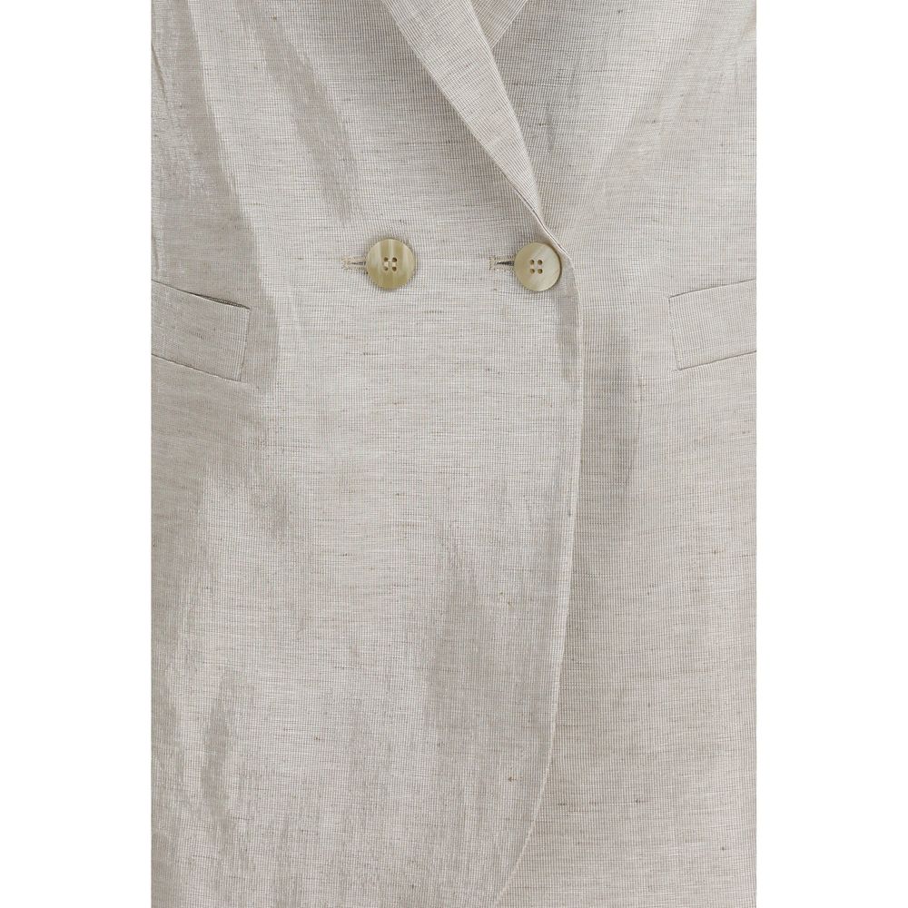 Forte_Forte Silver Cotton Blazer | Regal Royce