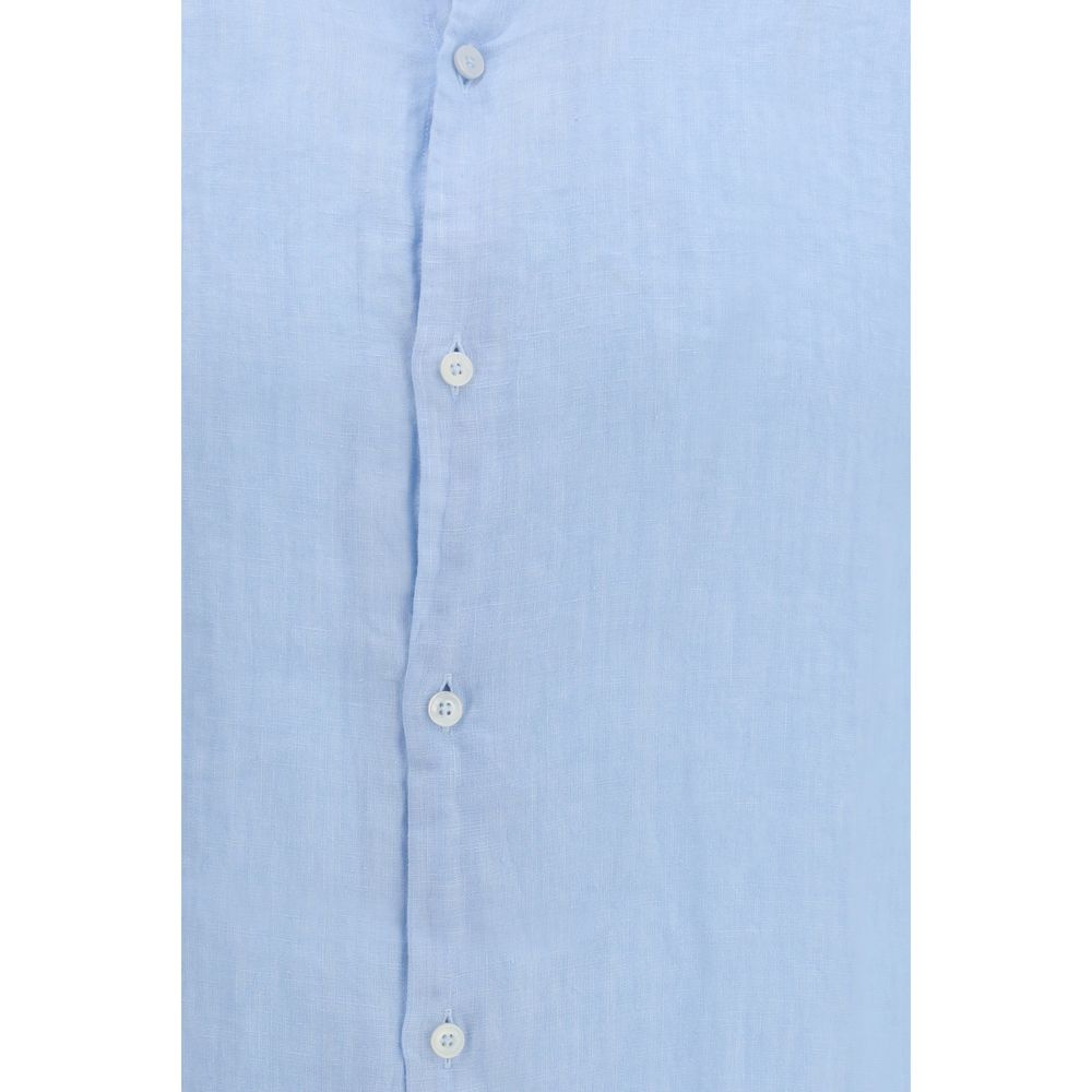 Brooksfield Blue Linen Shirt | Regal Royce