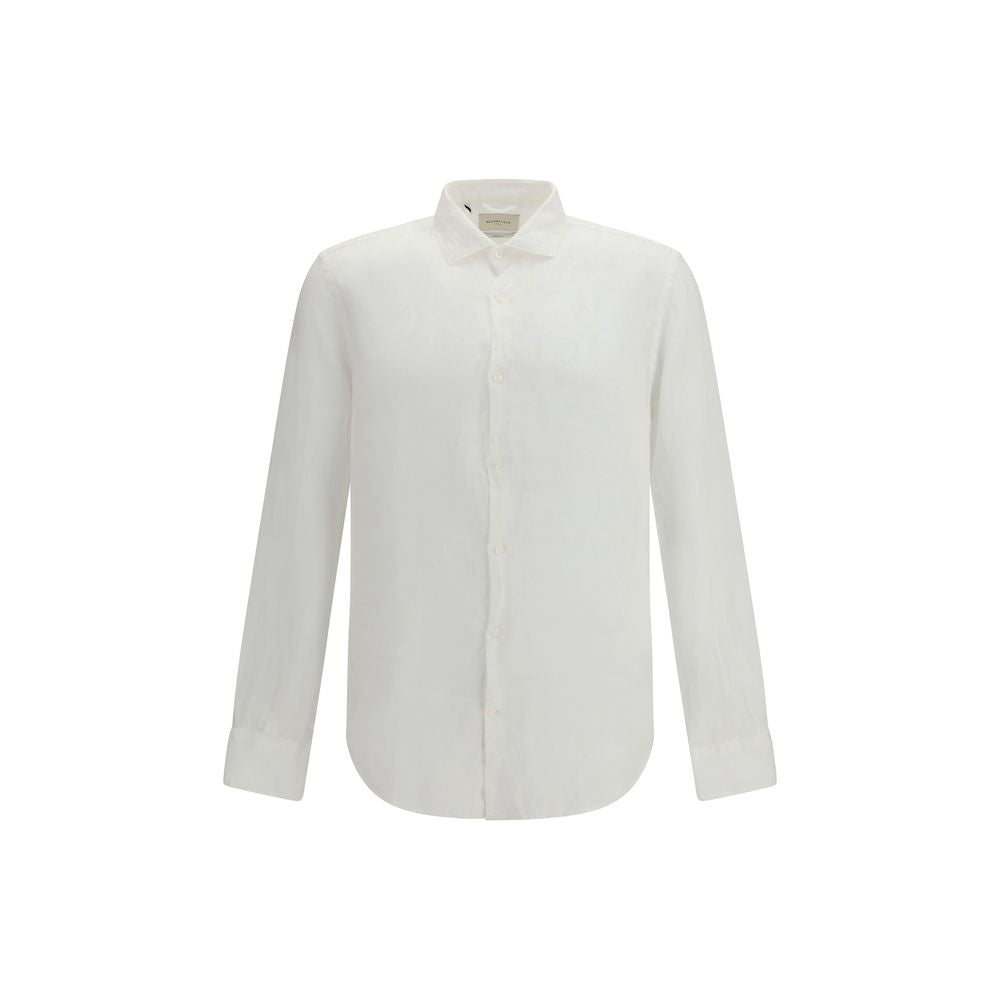 Brooksfield White Linen Dress Shirt | Regal Royce