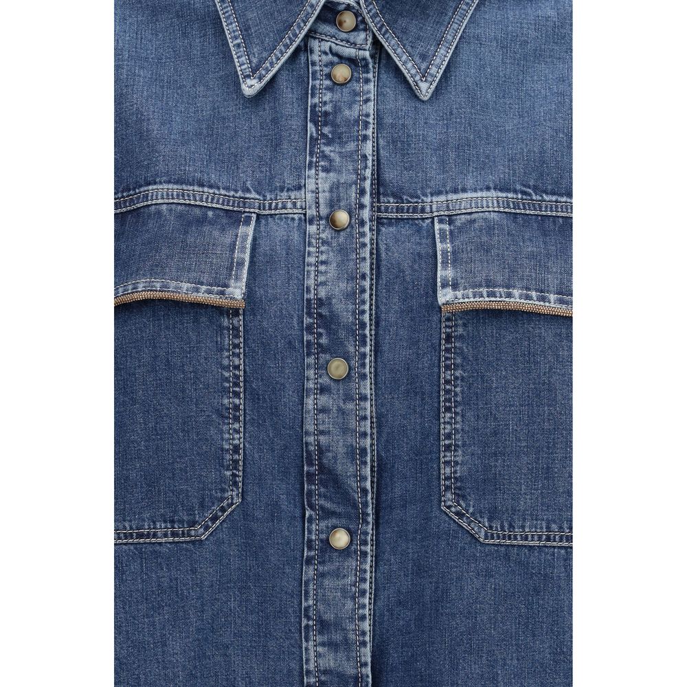 Brunello Cucinelli Blue Denim Shirt | Regal Royce