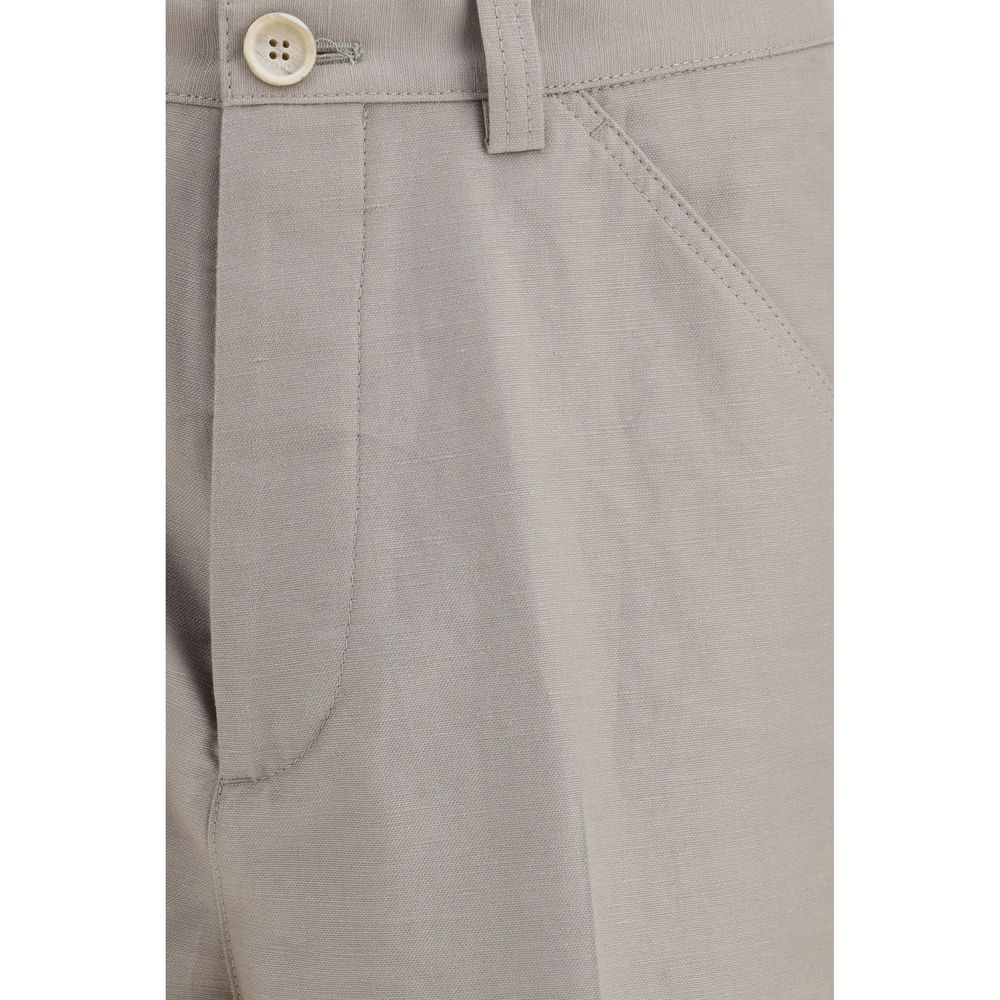 Brunello Cucinelli Beige Cotton Dress Pants | Regal Royce