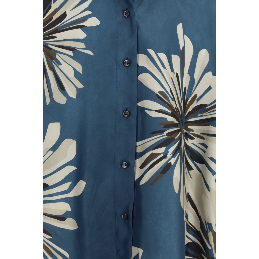 Brunello Cucinelli Multicolor Silk Pattern Shirt | Regal Royce