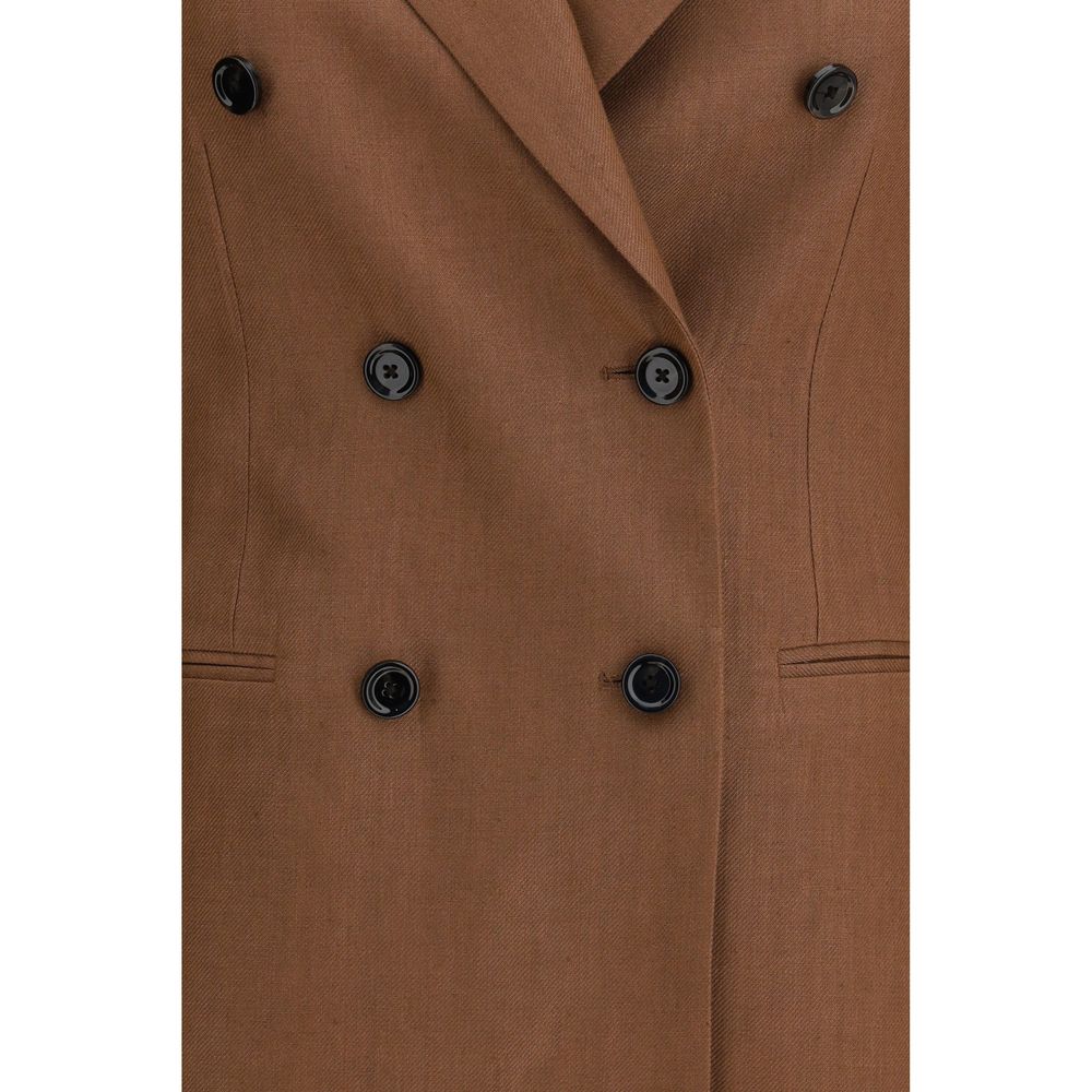 Lardini Brown Linen Blazer | Regal Royce