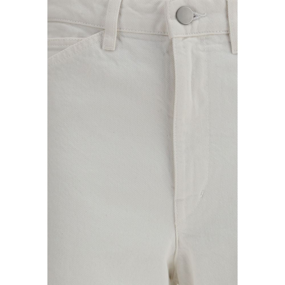 Lemaire White Cotton Casual Pants | Regal Royce