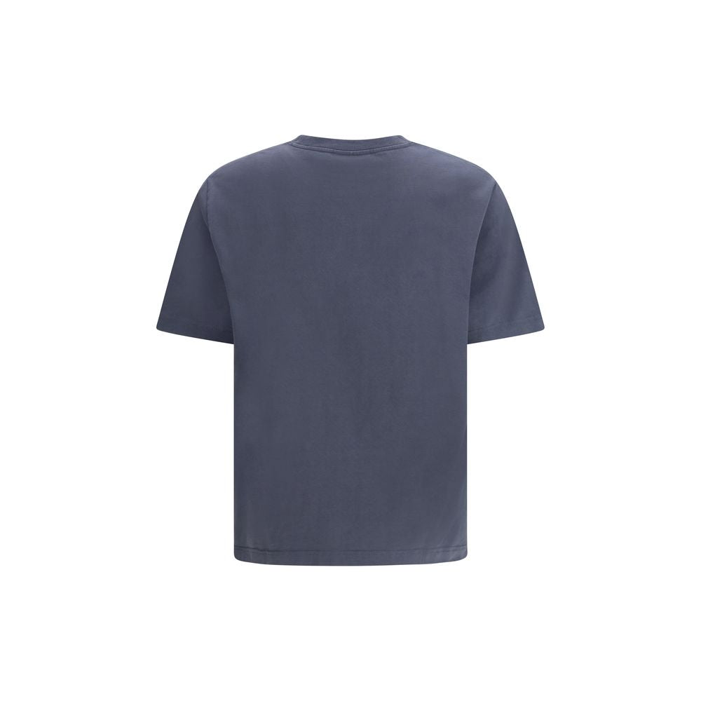 Maison Kitsuné Blue Cotton T-Shirt | Regal Royce