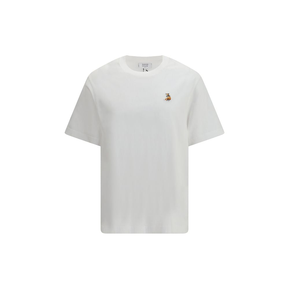 Maison Kitsuné White Cotton T-Shirt | Regal Royce
