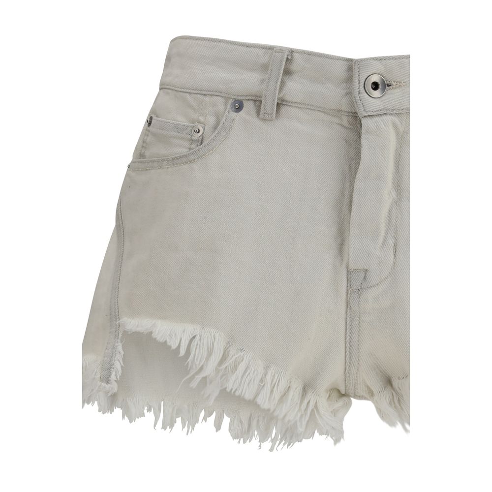 Rick Owens Beige Cotton Bermuda Shorts | Regal Royce