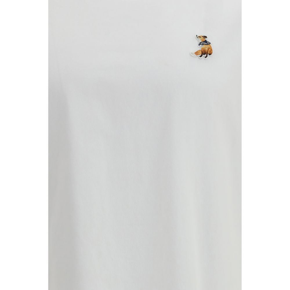 Maison Kitsuné White Cotton T-Shirt | Regal Royce