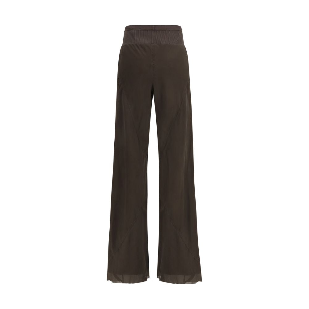 Rick Owens Brown Silk Casual Pants | Regal Royce