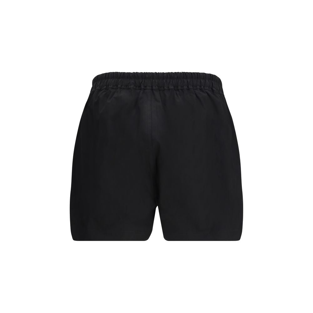 Rick Owens Black Cotton Bermuda Shorts | Regal Royce
