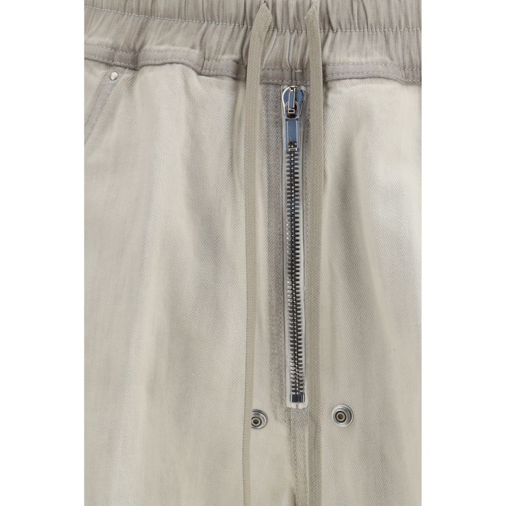 Rick Owens Beige Cotton Casual Pants | Regal Royce
