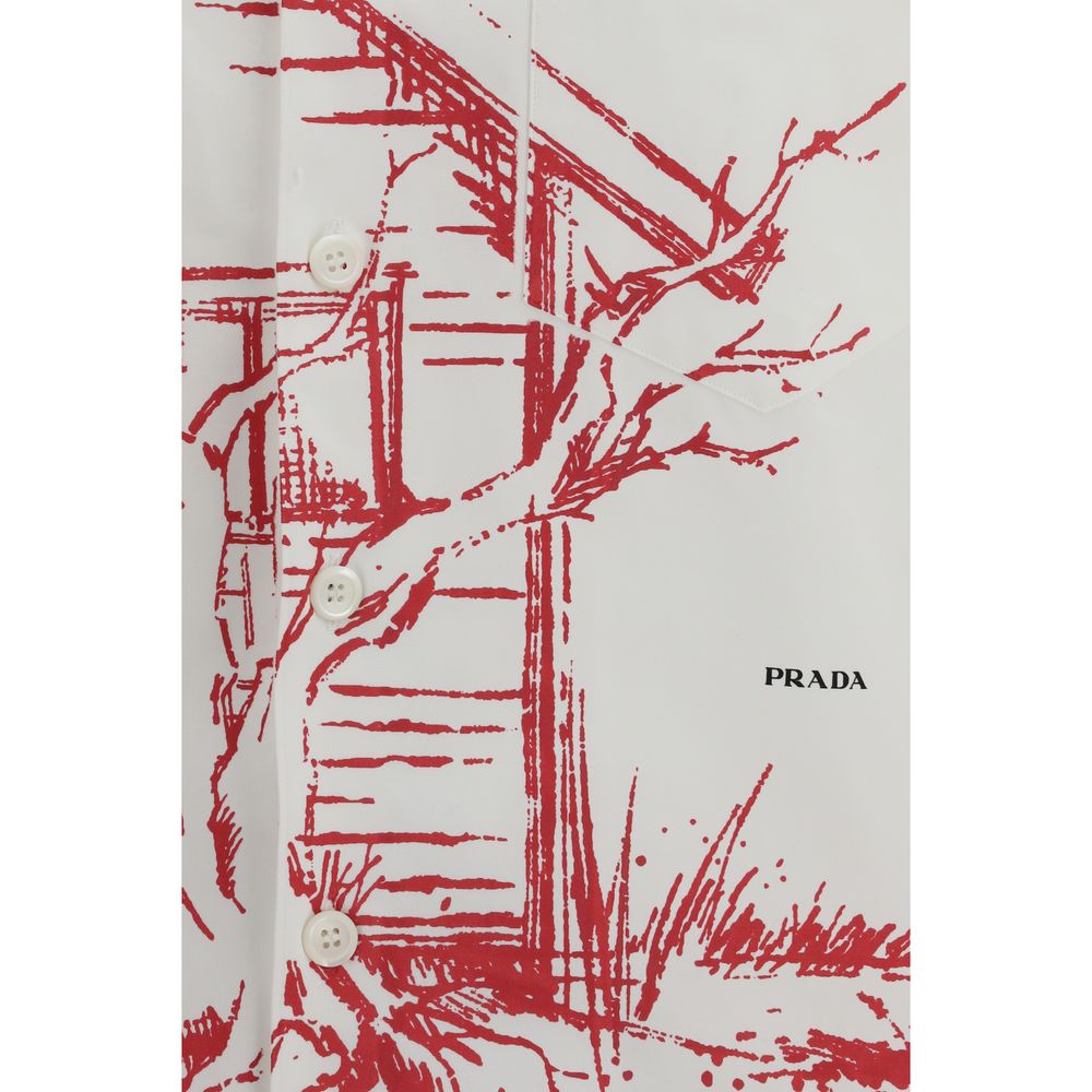 Prada White Cotton Shirt | Regal Royce