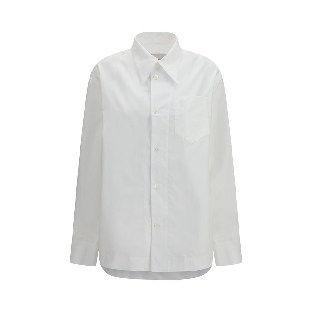 Ami Paris White Cotton Dress Shirt | Regal Royce