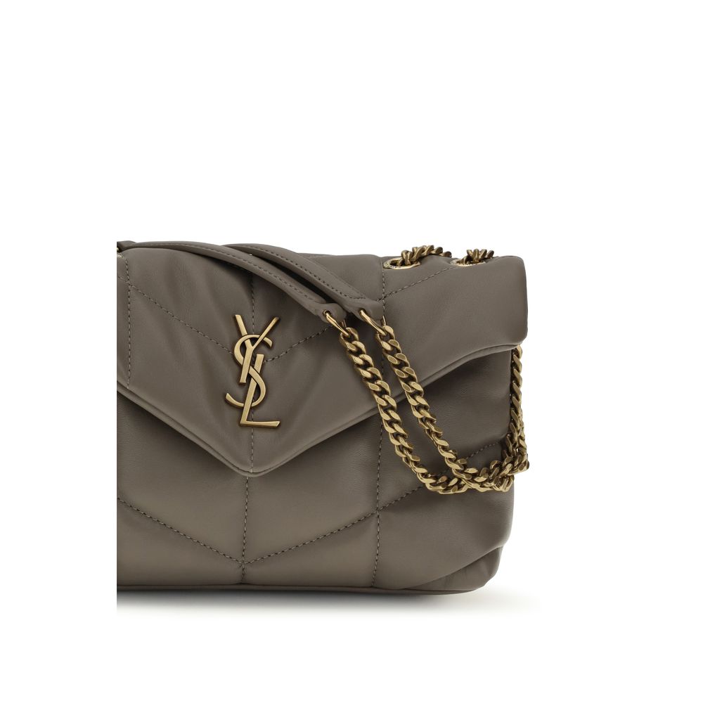 Saint Laurent Gray Lamb Ovis Aries Aries Shoulder Bag | Regal Royce