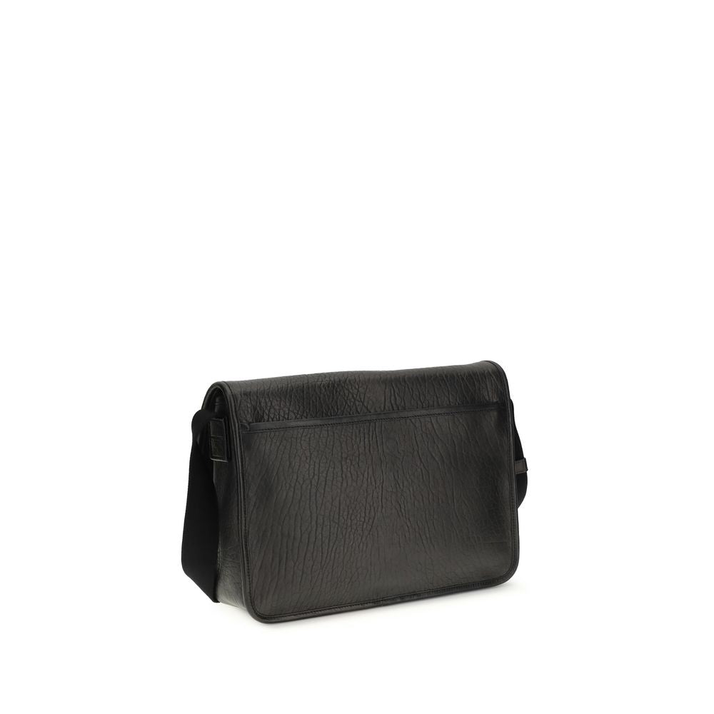 Saint Laurent Black Calf Leather Bos Taurus Shoulder Bag | Regal Royce