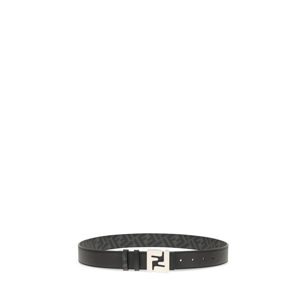 Fendi Black Calf Leather Bos Taurus Regular Belt | Regal Royce