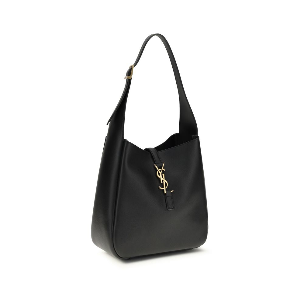 Saint Laurent Black Calf Leather Bos Taurus Shoulder Bag | Regal Royce