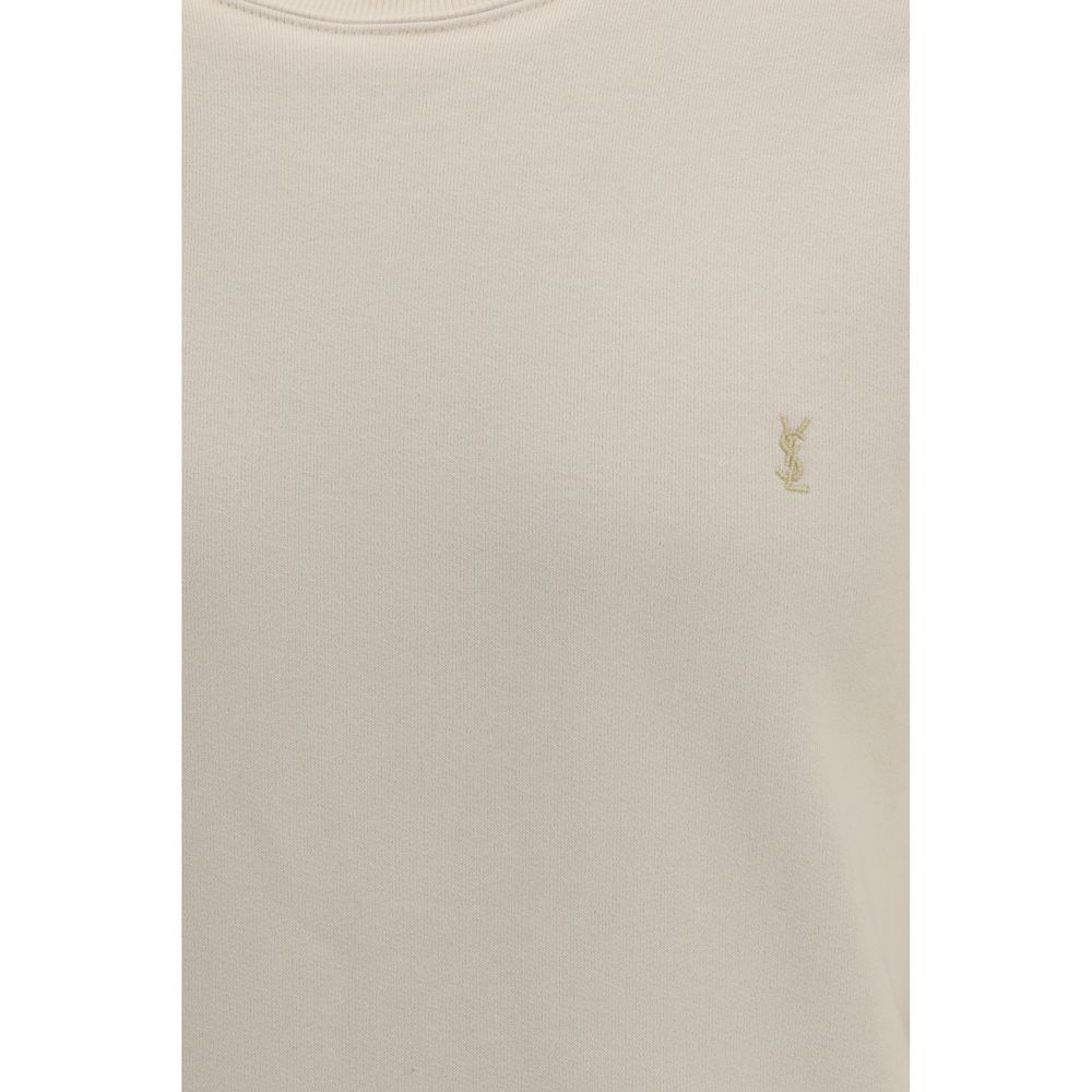 Saint Laurent Beige Cotton Sweatshirt | Regal Royce