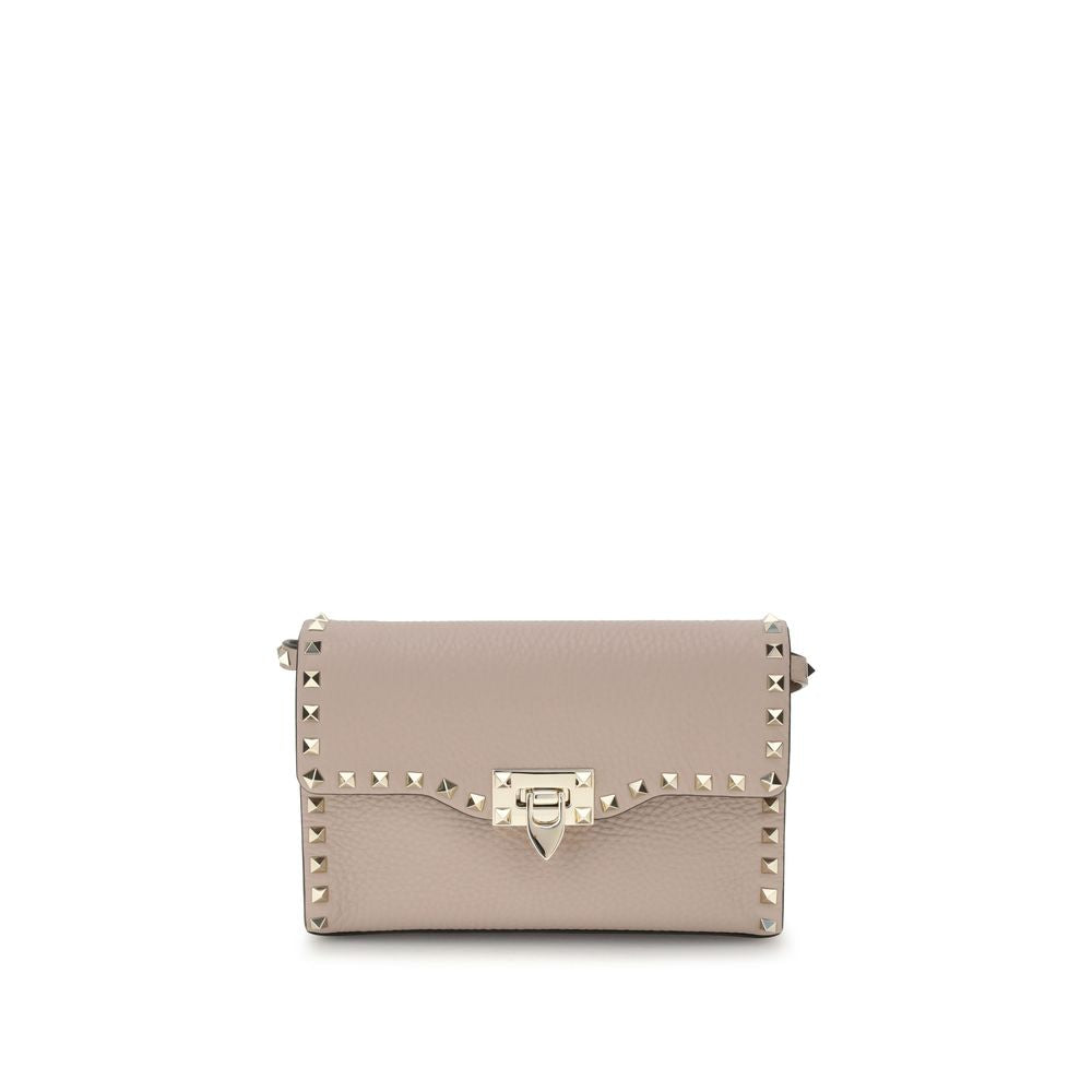 Valentino Garavani Beige Calf Leather Bos Taurus Shoulder Bag | Regal Royce