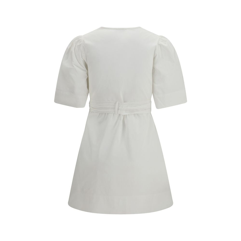 Ganni White Cotton Casual Dress | Regal Royce