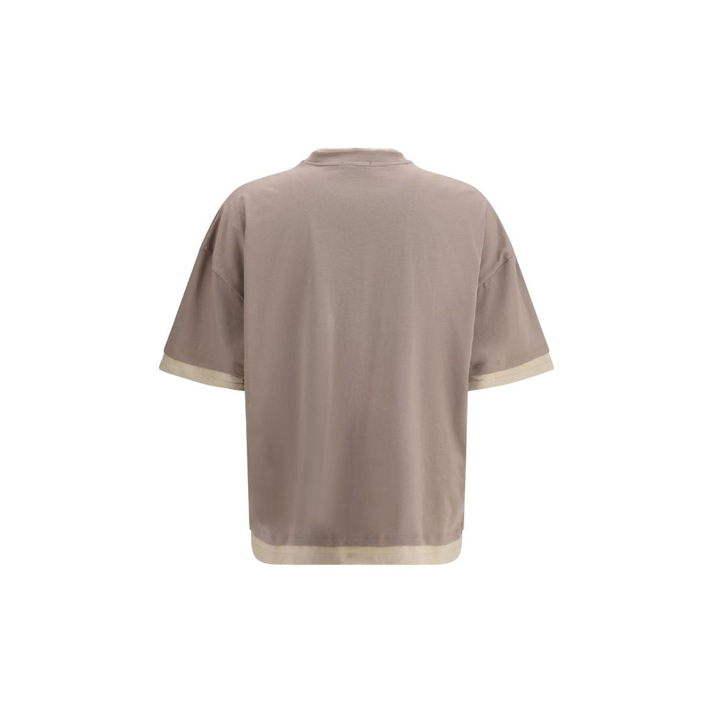GCDS Brown Cotton T-Shirt | Regal Royce
