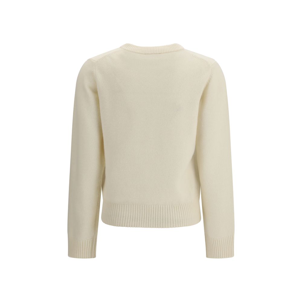 Ganni Beige Wool Oves Aries Sweatshirt | Regal Royce