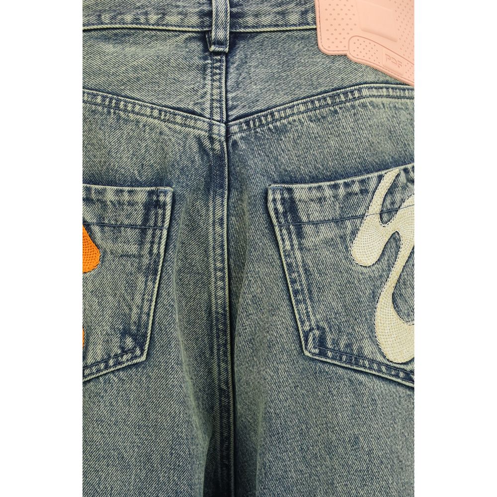 PDF Channel Blue Cotton Relaxed Fit Jeans | Regal Royce