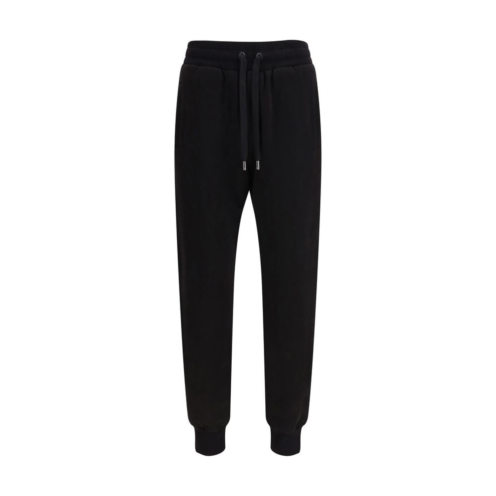 Dolce & Gabbana Black Cotton Casual Pants | Regal Royce