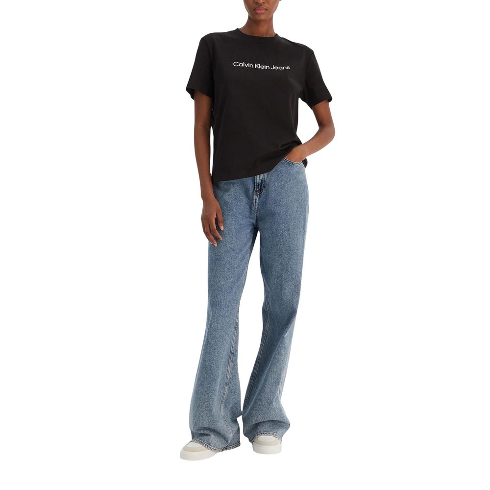Calvin Klein Jeans Black Cotton T-Shirt | Regal Royce