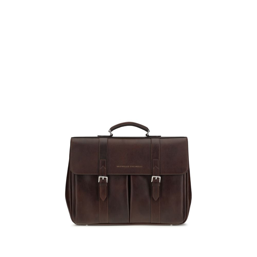 Brunello Cucinelli Bordeaux Calf Leather Bos Taurus Luggage And Travel | Regal Royce