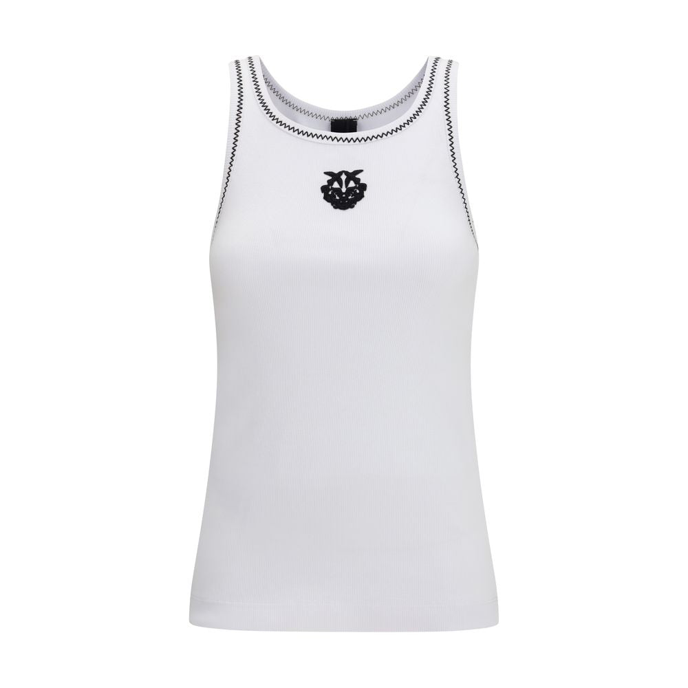 PINKO White Cotton Tank Tops | Regal Royce