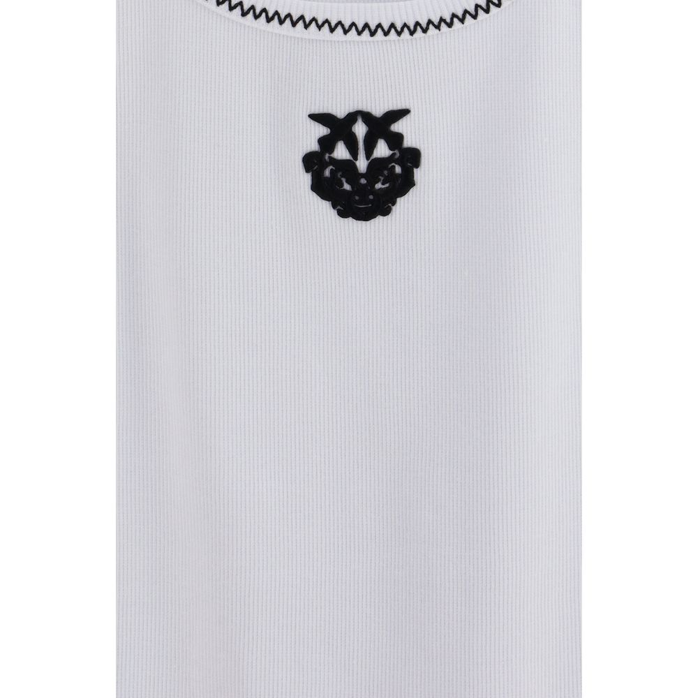 PINKO White Cotton Tank Tops | Regal Royce