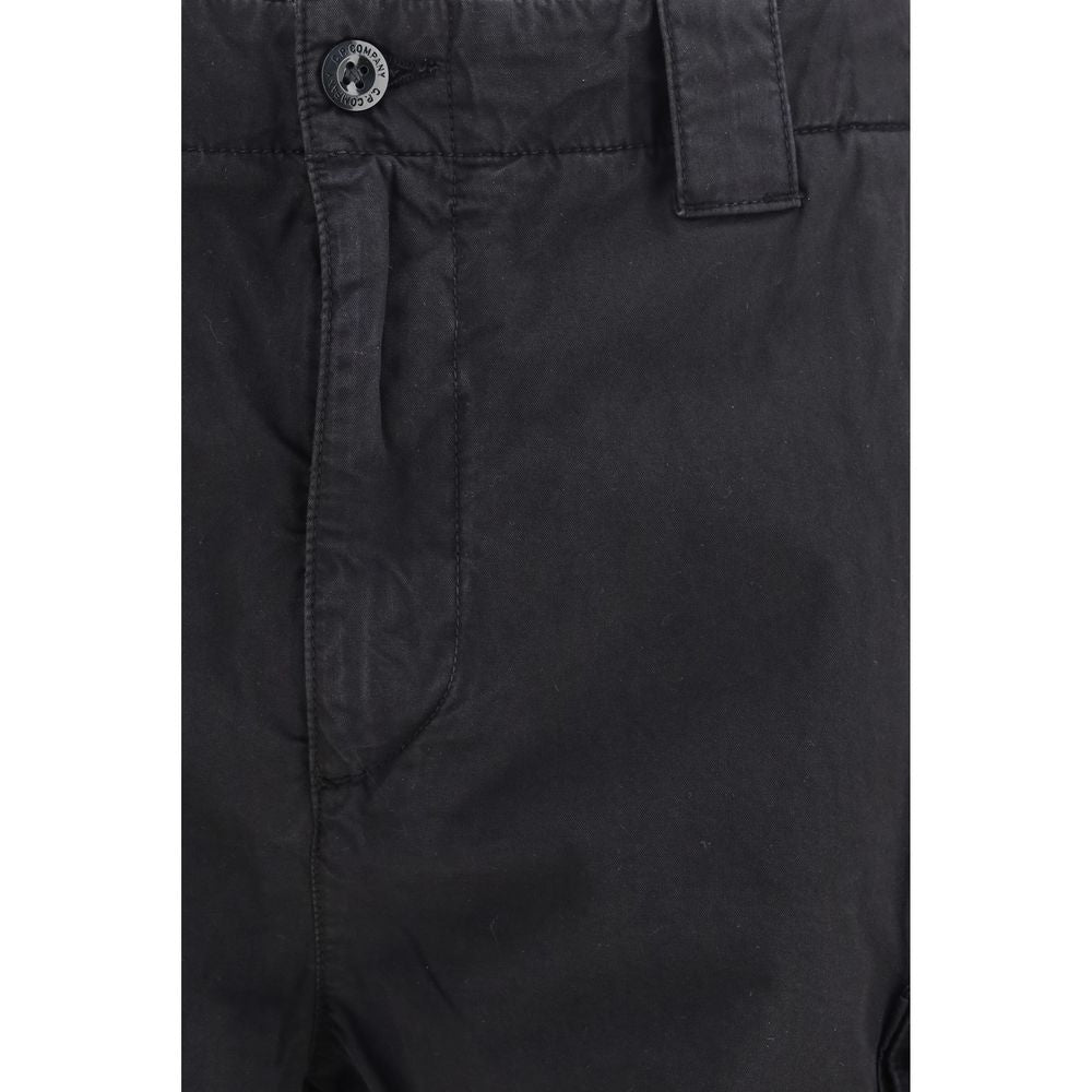 C.P. Company Black Cotton Bermuda Shorts | Regal Royce