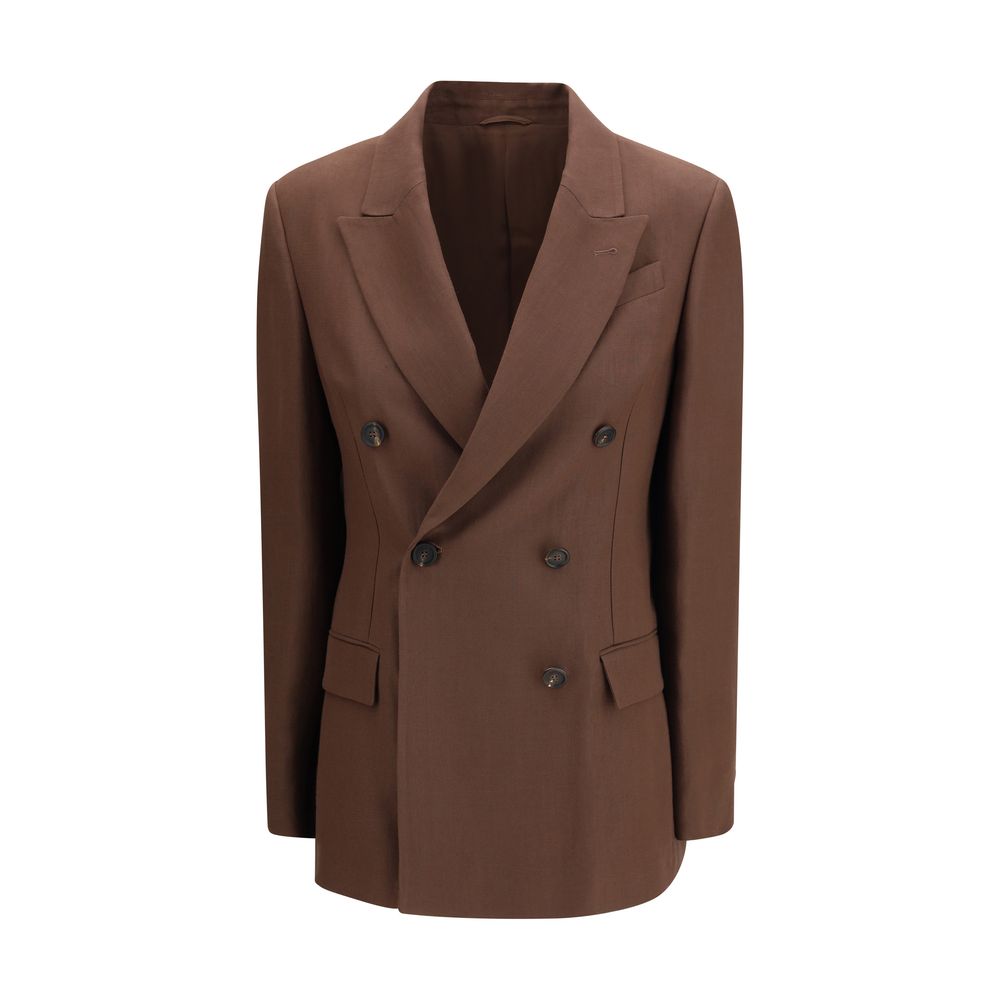 Brunello Cucinelli Brown Linen Blazer | Regal Royce