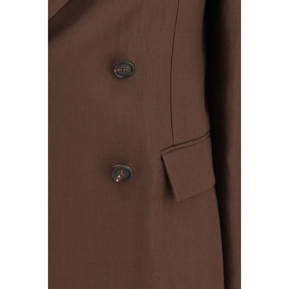 Brunello Cucinelli Brown Linen Blazer | Regal Royce