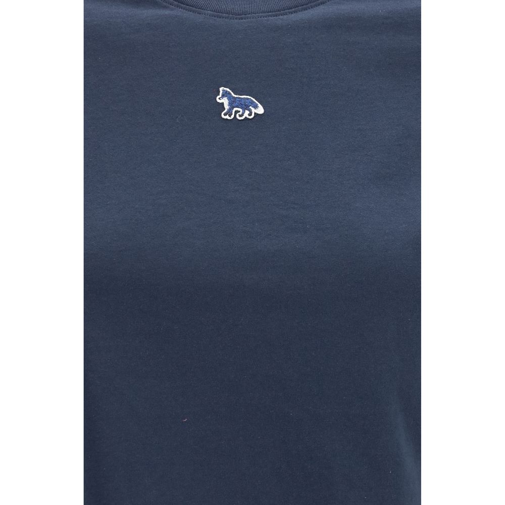 Maison Kitsuné Blue Cotton T-Shirt | Regal Royce