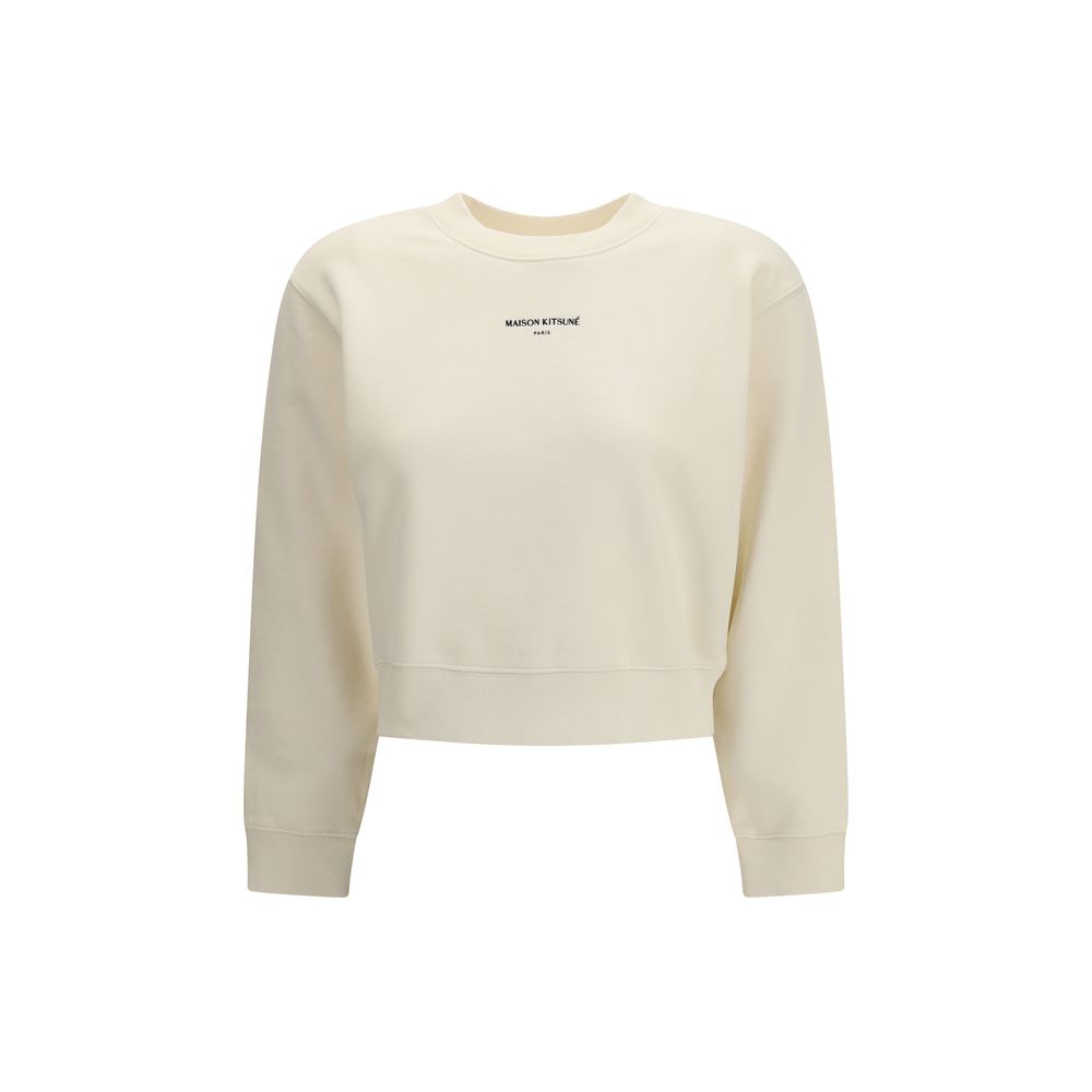 Maison Kitsuné Beige Cotton Sweatshirt | Regal Royce