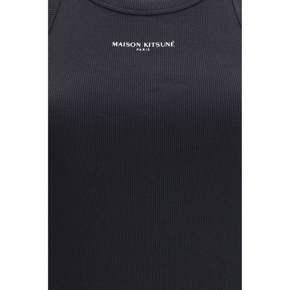 Maison Kitsuné Black Cotton Casual Dress | Regal Royce