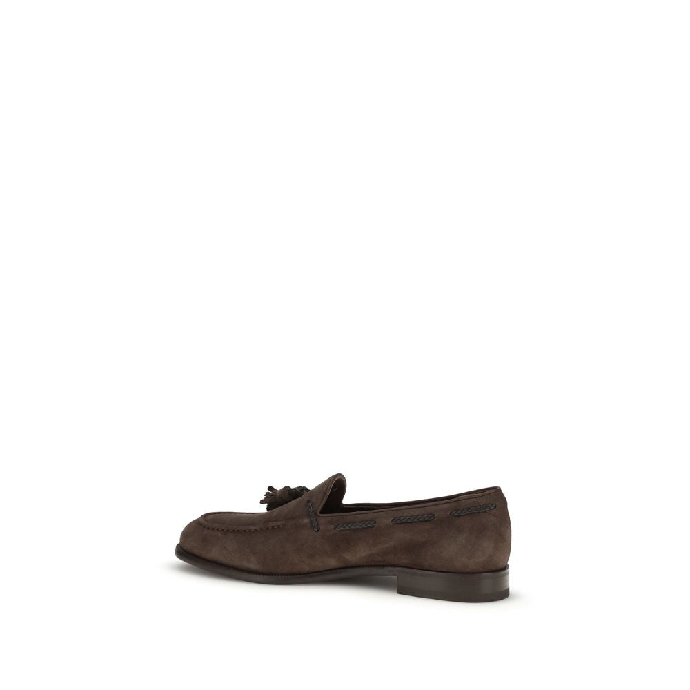Fratelli Rossetti Brown Calf Leather Bos Taurus Slip-On Loafers | Regal Royce