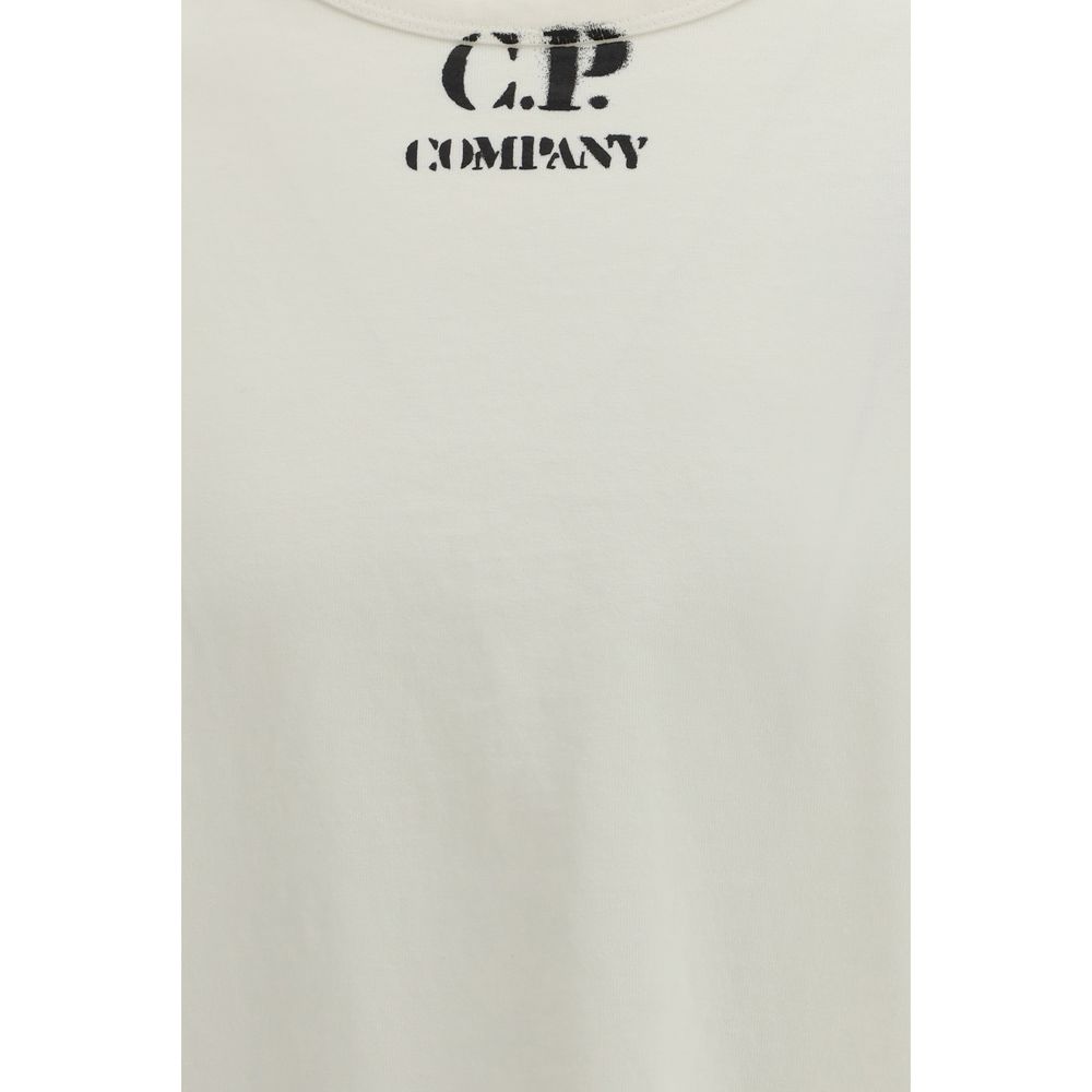 C.P. Company White Cotton T-Shirt | Regal Royce