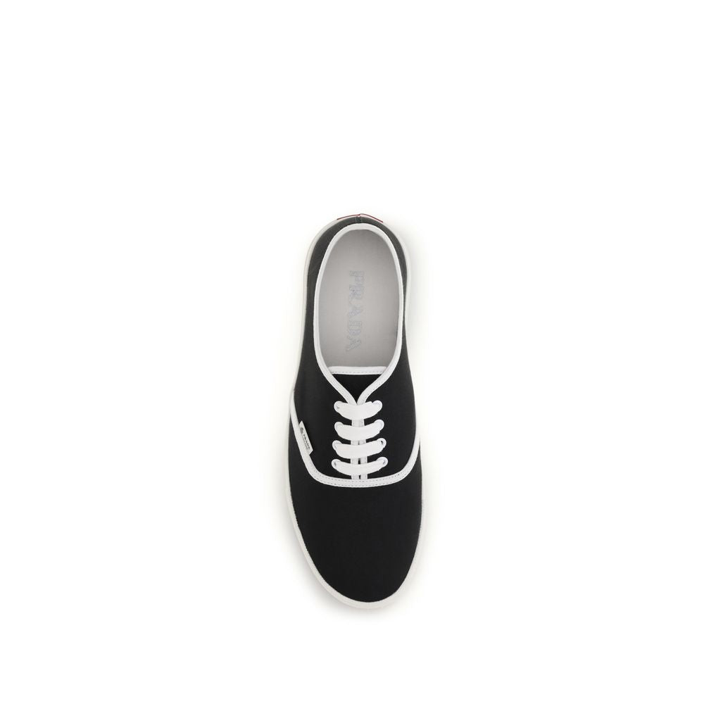 Prada Black Cotton Athletic Sneakers | Regal Royce