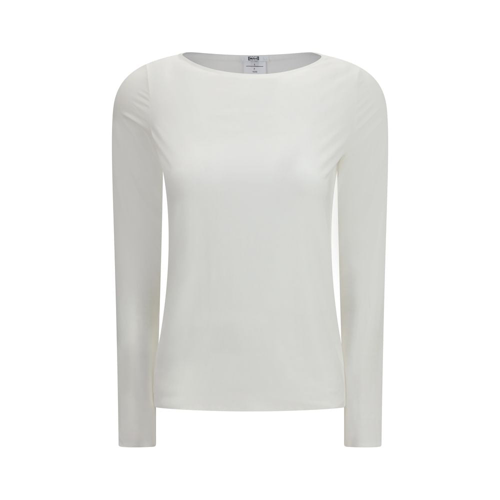 Wolford White Modal Long Sleeve T-Shirt | Regal Royce