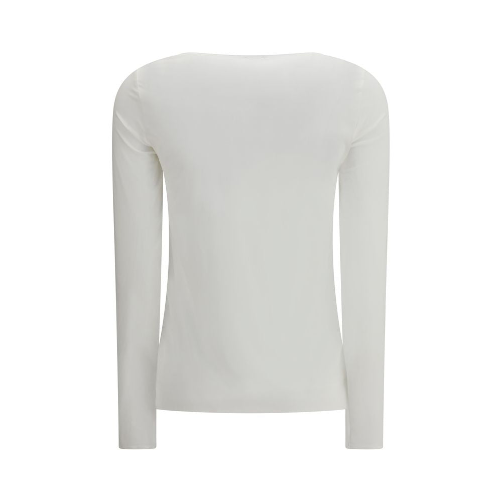 Wolford White Modal Long Sleeve T-Shirt | Regal Royce